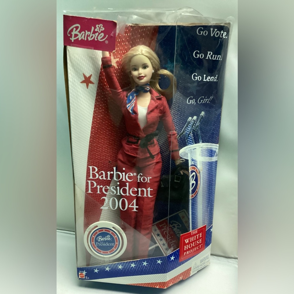 2004 Mattel Barbie for President Suit in Burgandy Red - Box Damage Vintage